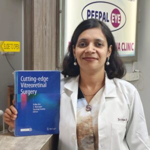 Dr Astha Jain author of Cutting Edge Vitreoretinal Surgery book and vitreoretinal surgeon